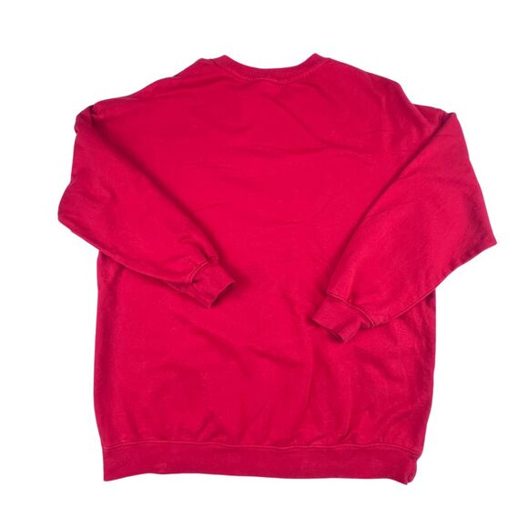 H & M Sweatshirt Red Disney Mickey Mouse Cartoon Character Oversized Sweater - Picture 6 of 8